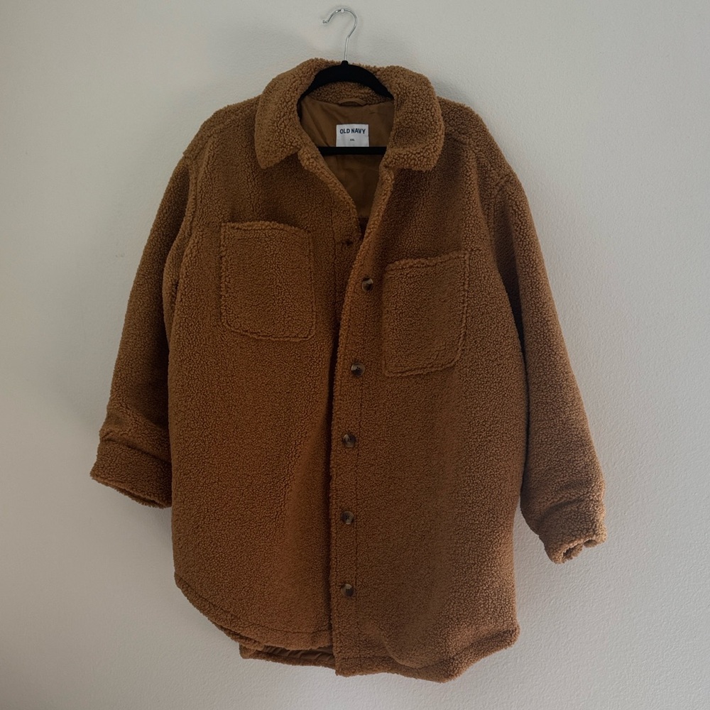 Old Navy Tan Teddy Coat